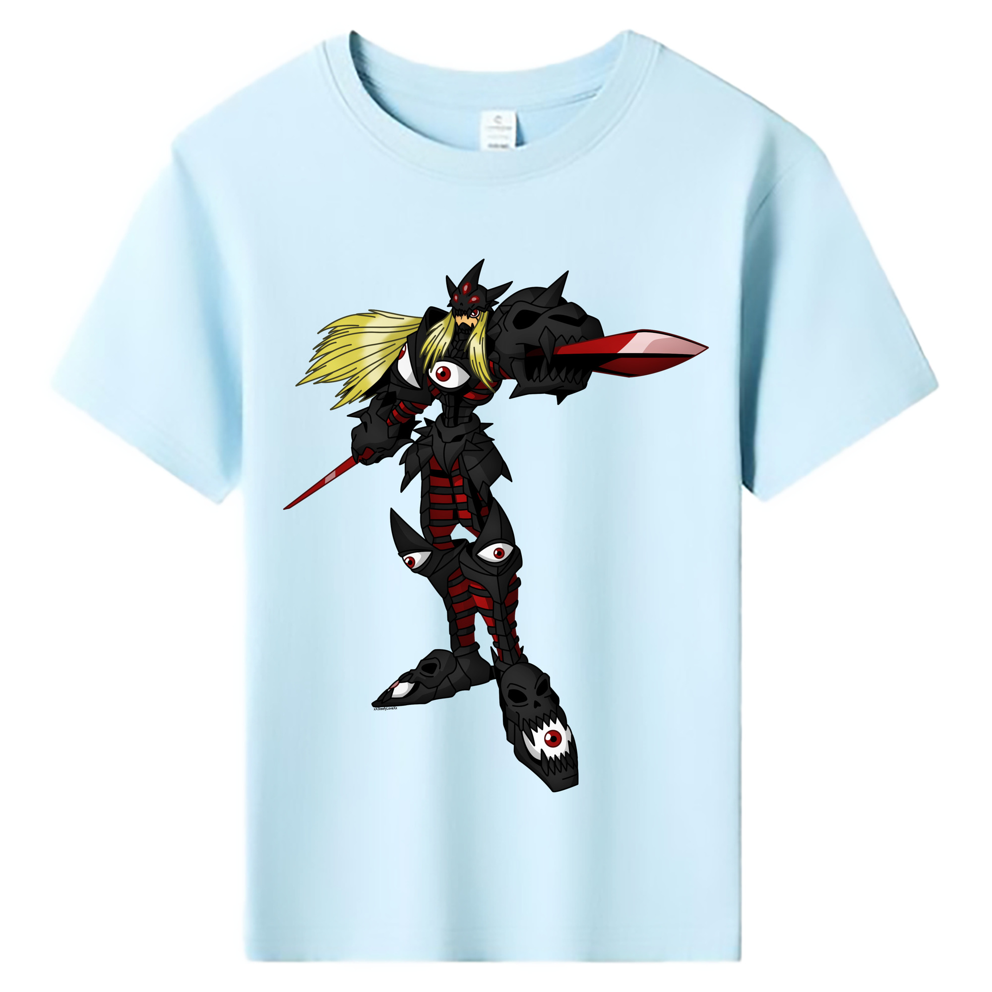 （画像用） Digimon デジタルモンスター/デジモン 綿100％キッズTシャツ（フロントプリント）